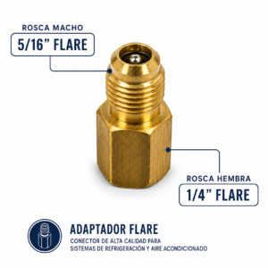 ADAPTADOR PARA MANIFOLD 1/4H x 5/16M CON OVULO