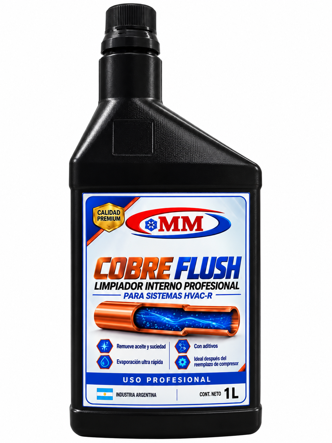 Botella profesional Cobre Flush